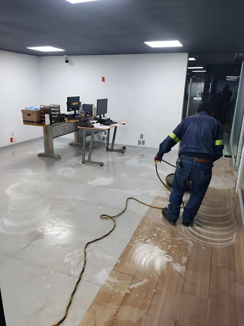 Hidrolavado en planta industrial