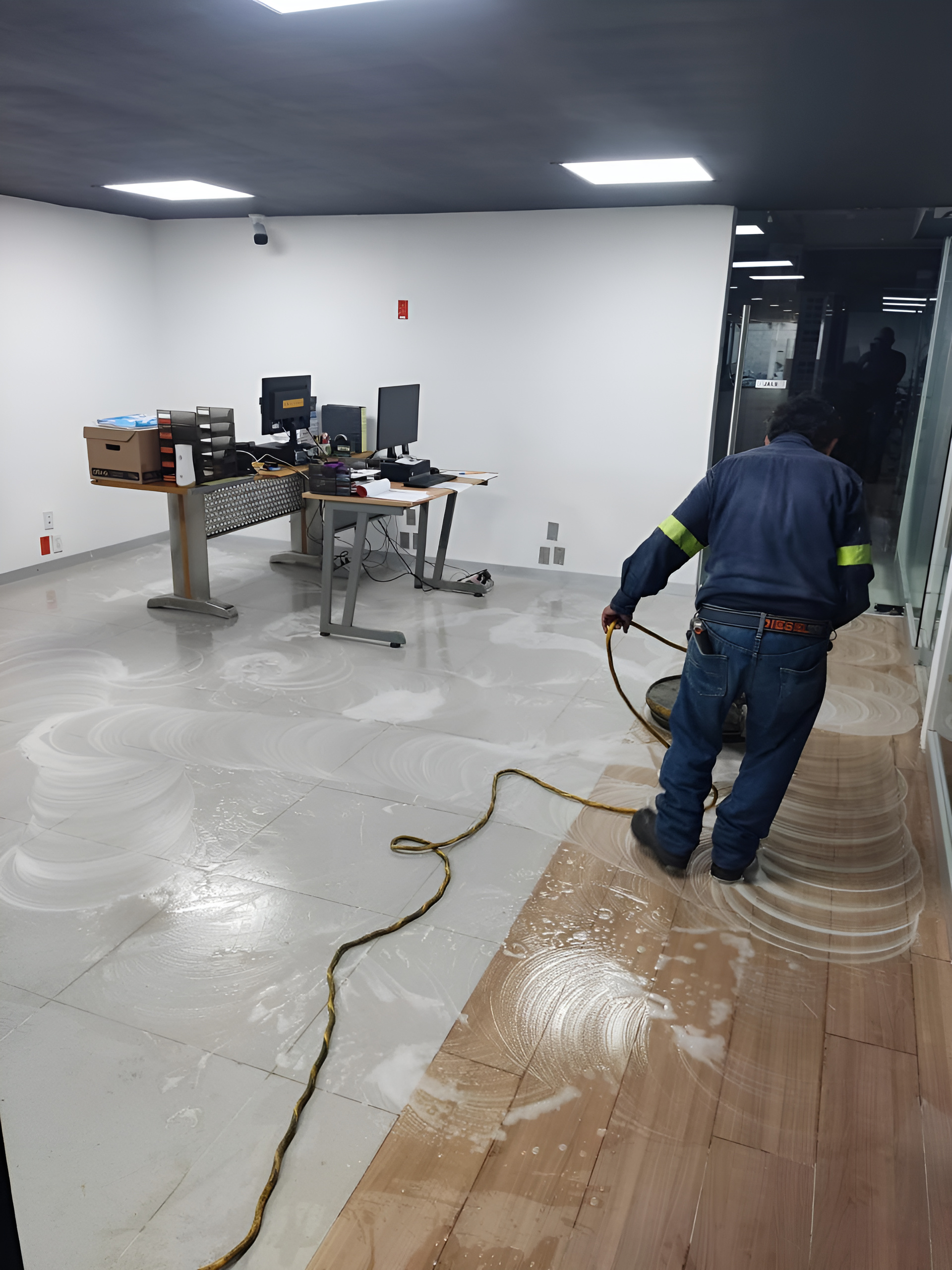 Hidrolavado en planta industrial