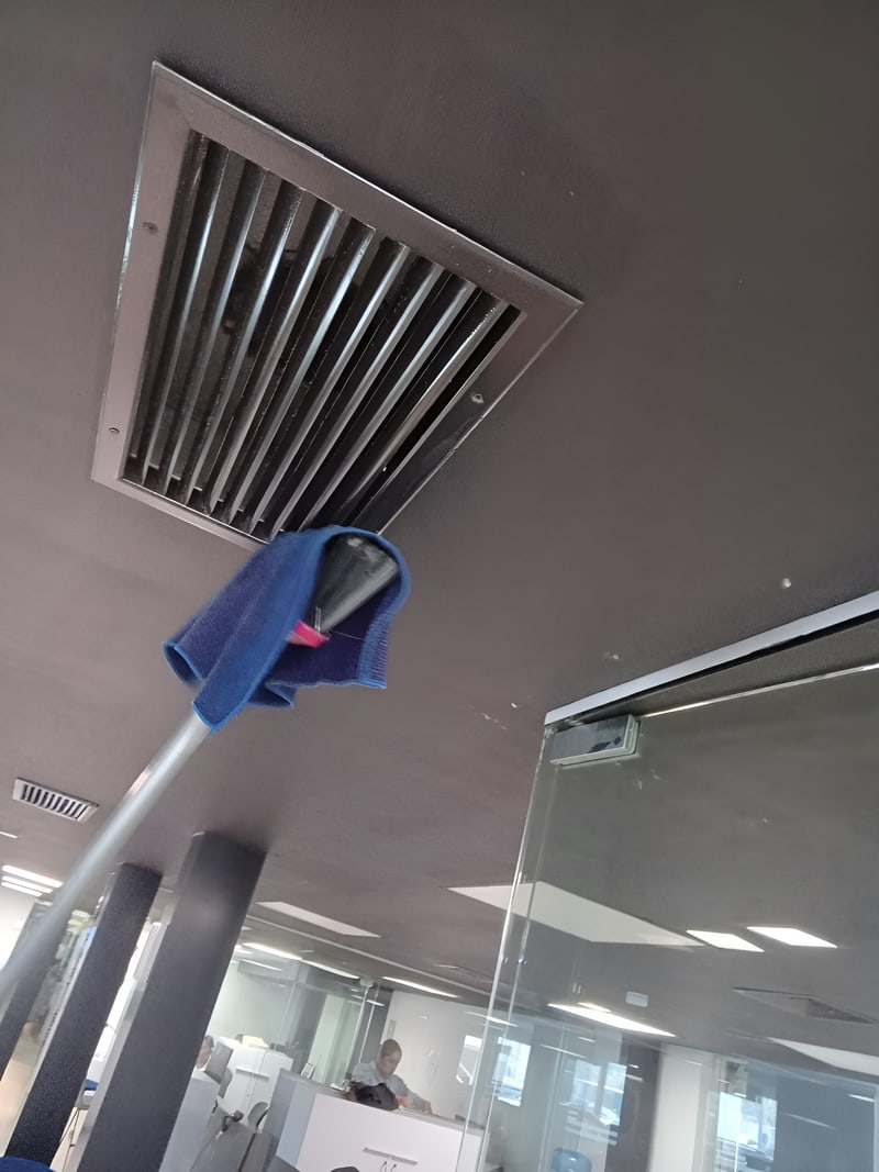 Detalle de rejilla de aire acondicionado