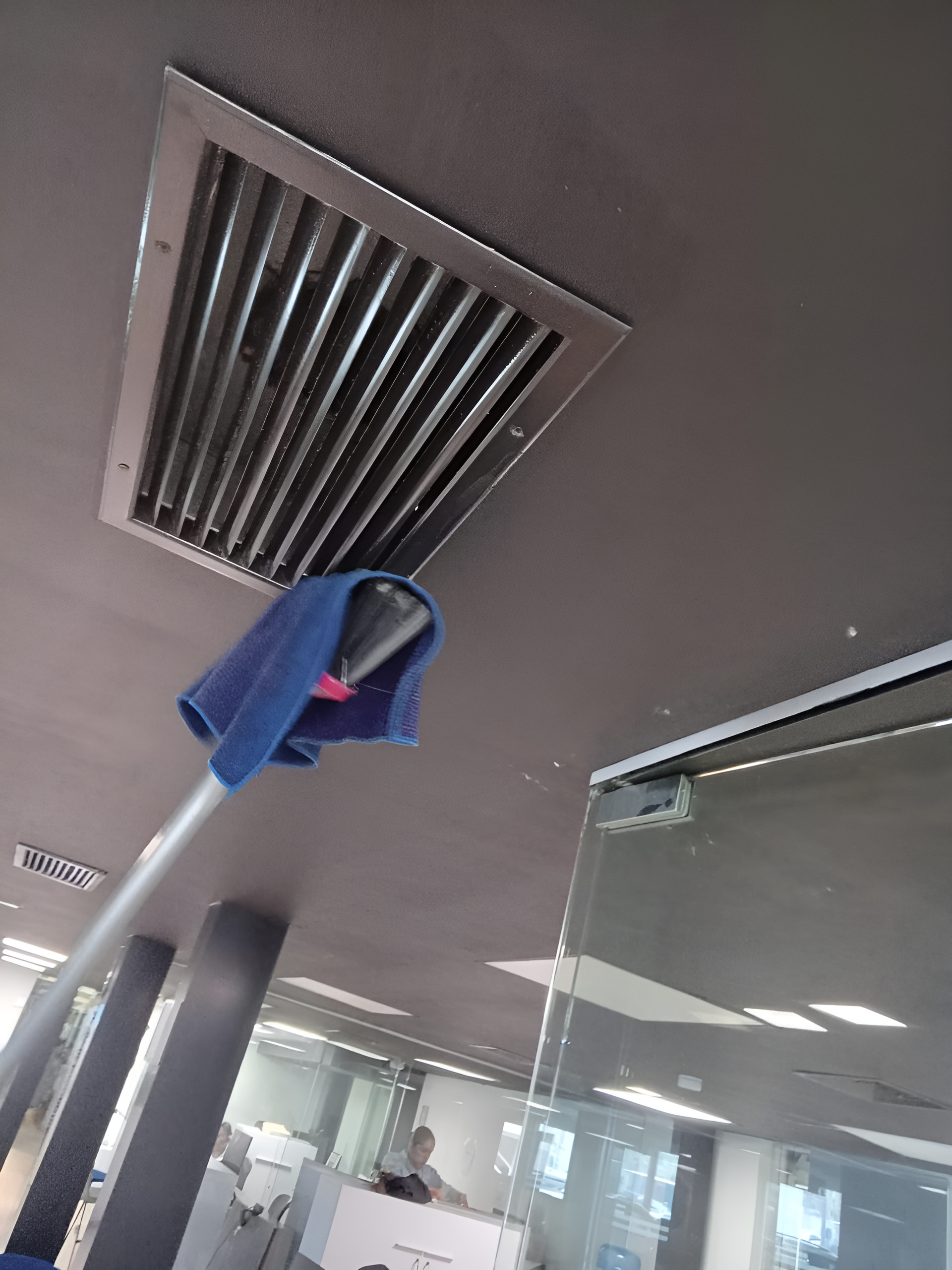 Detalle de rejilla de aire acondicionado